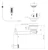 prevex Basket waste valve prevex smartloc extension, remote