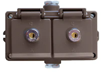 SOCKET OUTLET LOCKING DUAL 2XPK16