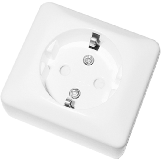 schneider electric Påputsvägguttag h1013fpt v 1-delad schuko
