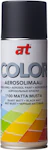 AEROSOLFÄRG MATTE SVART 400/520 ML