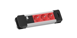 EXTENTION CORD 3-way red