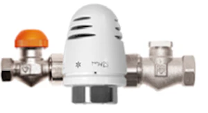 herz Radiatora vārstu komplekts 1/2" taisns ar termogalvu