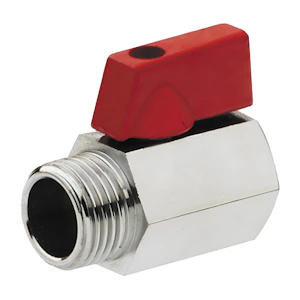 mtspain Kuulventiil messing mini 1/2'' sk/vk kroom