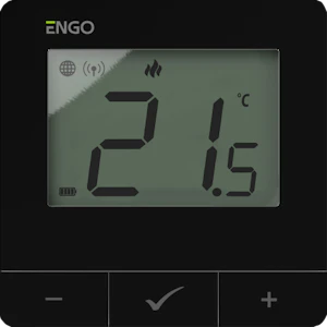 engo Termostaat smart e25-batb zigbee/868mhz must 2xaa