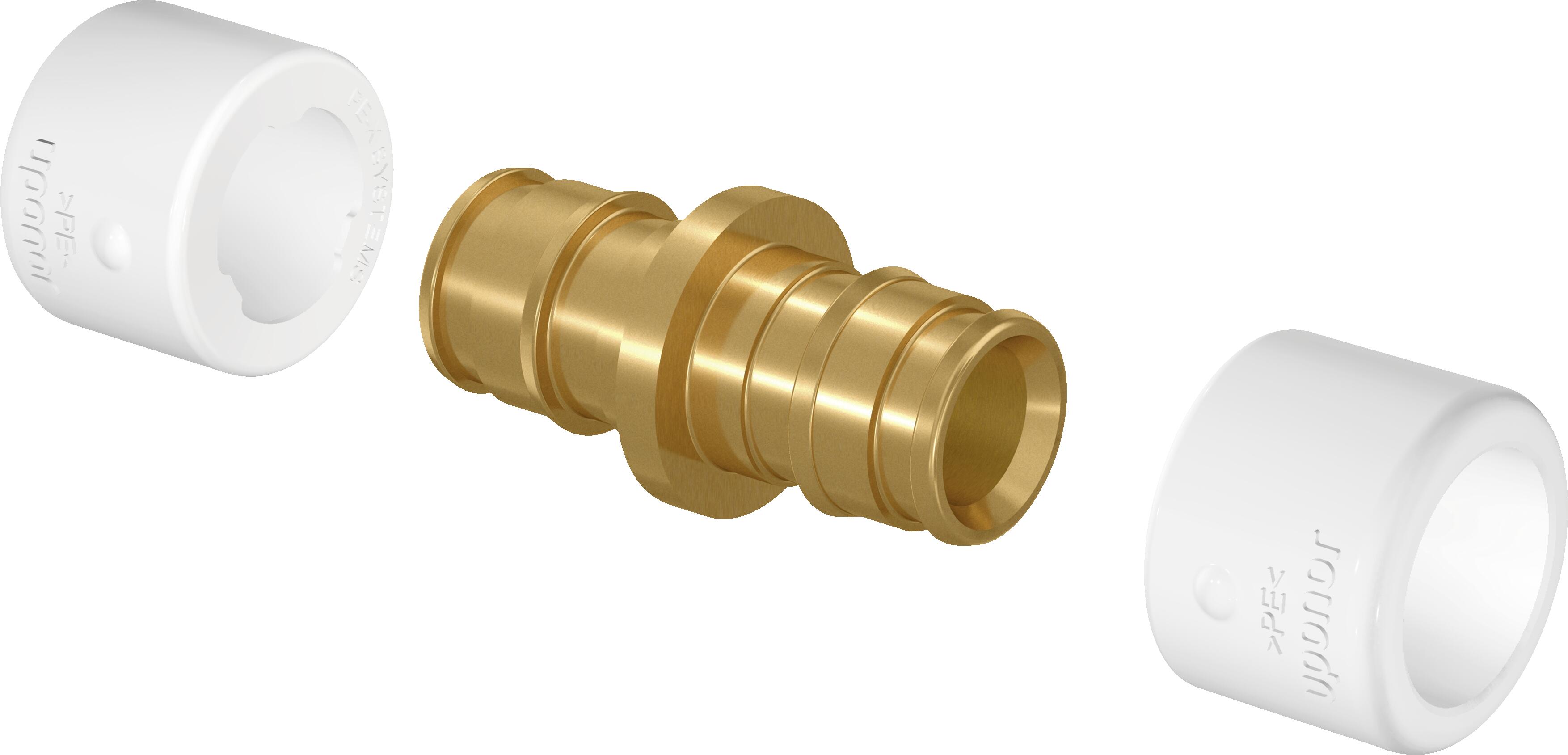 QE STRAIGHT COUPLING UPONOR 15 DR