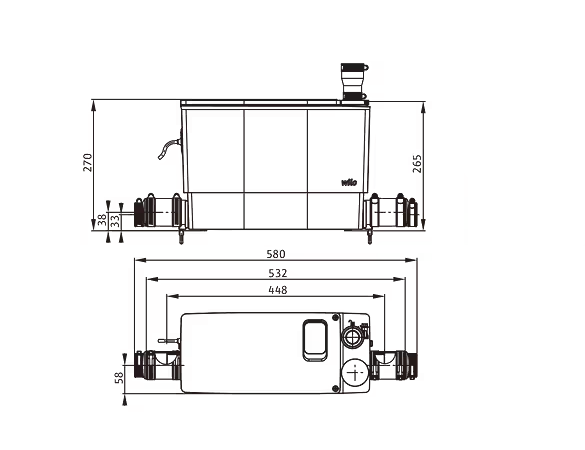 wilo Pumping station wilo drainlift mini3-xs-ef