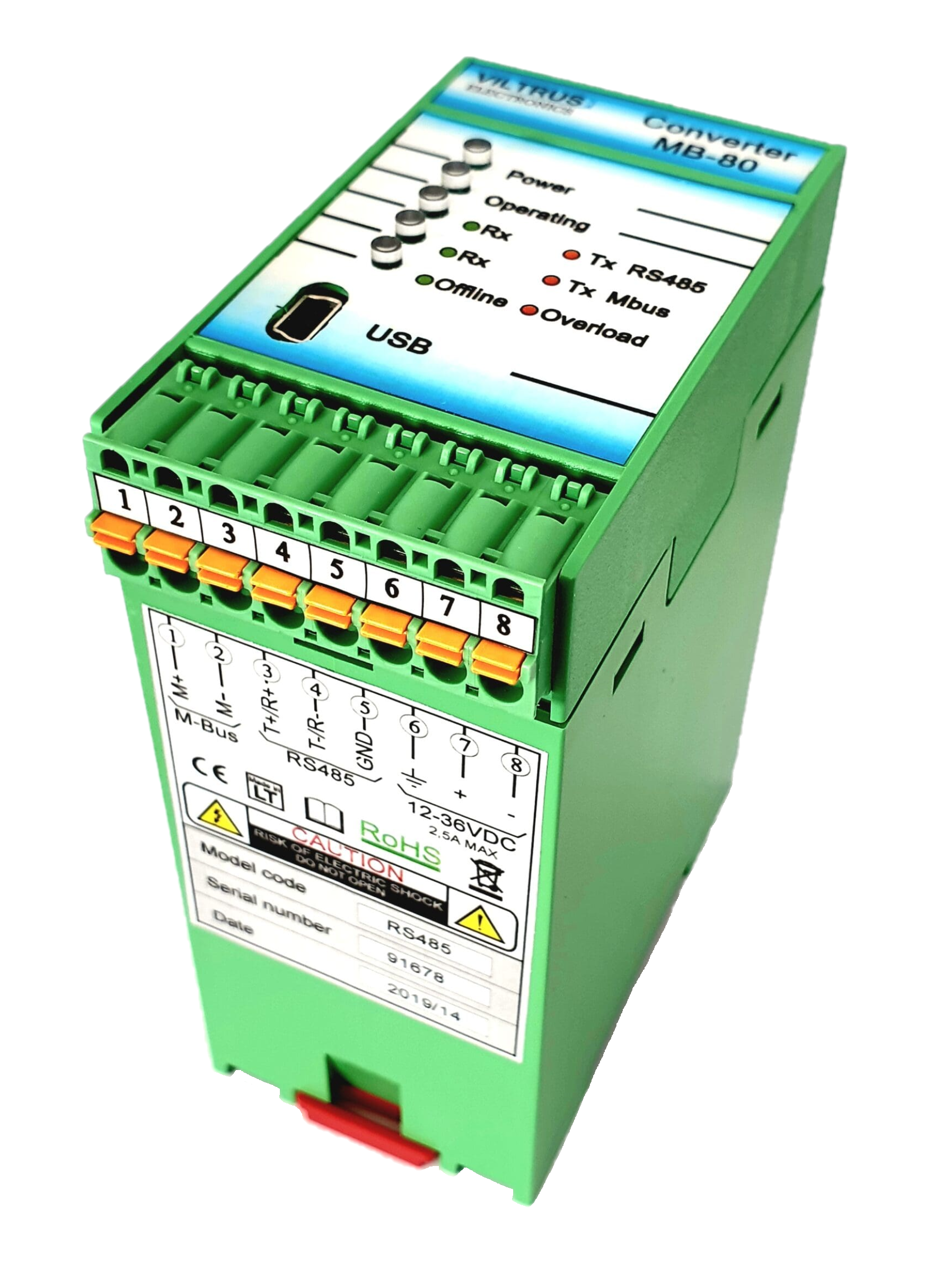 M-BUS TO MODBUS RS485 MUUNDUR 50 M-BUS SEADMELE
