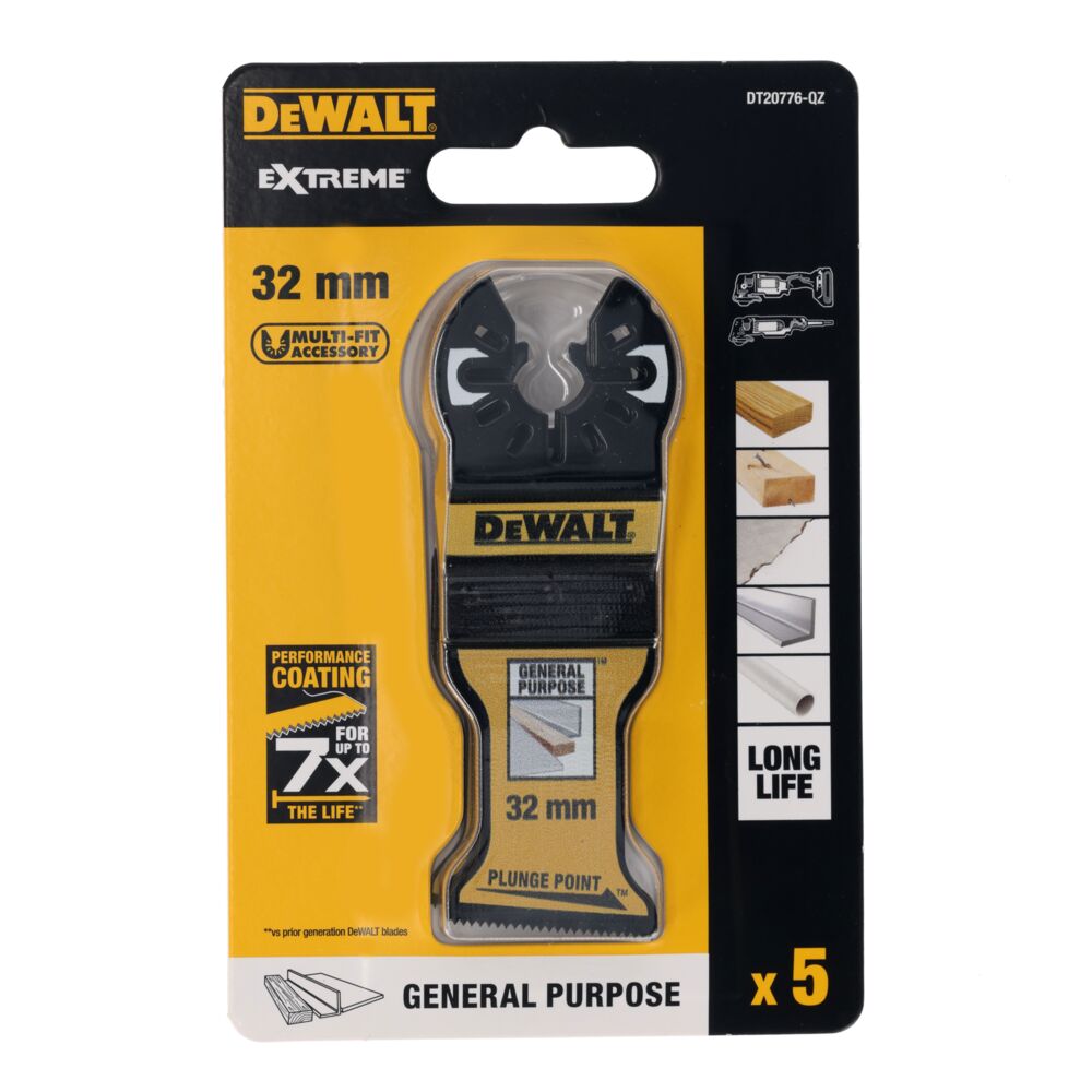 dewalt Monitoimikoneen terä dewalt dt20776 plunge point 32mm 5kpl