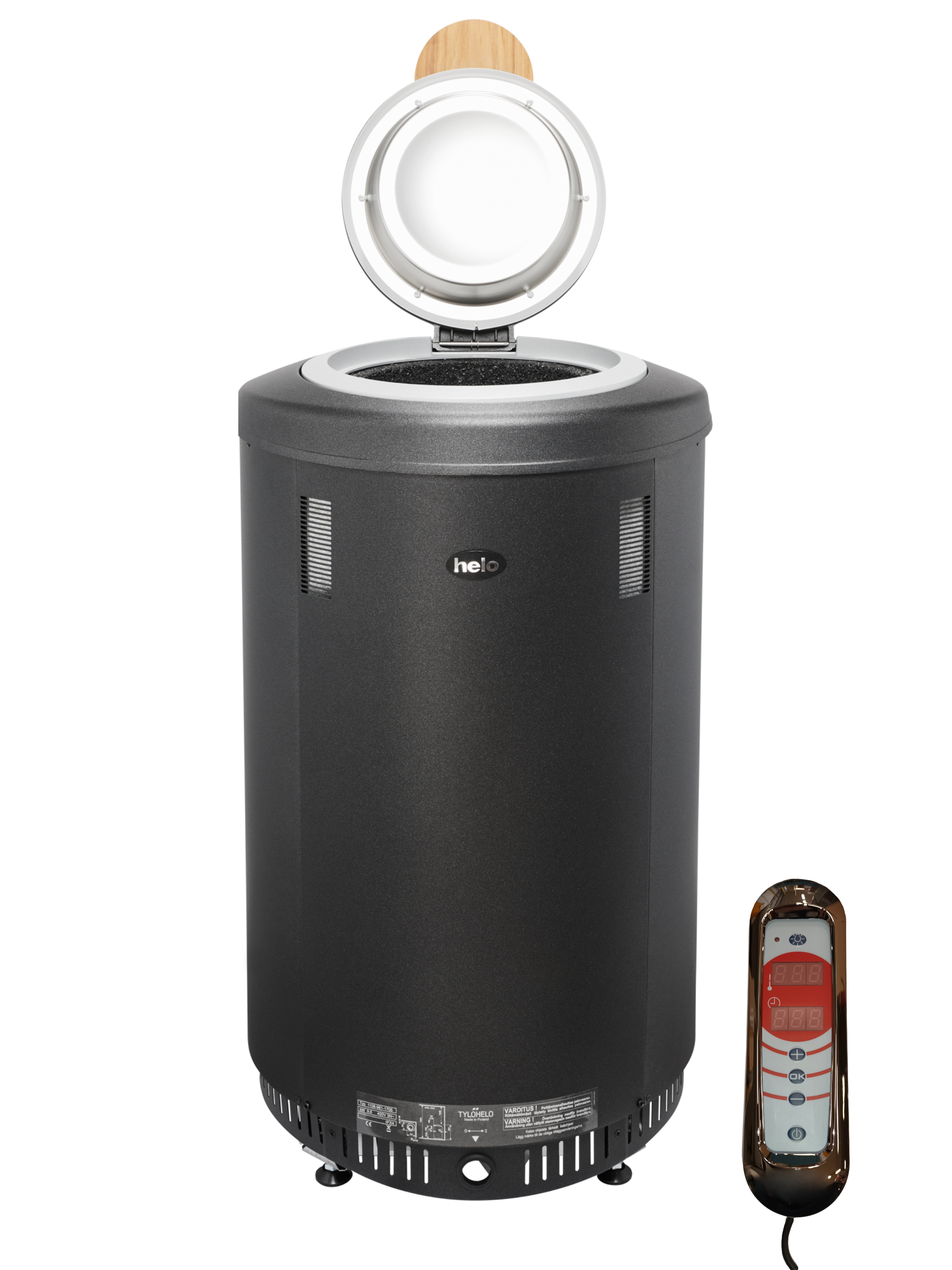 helo Bastuugn rondo 6,5 kw graphite