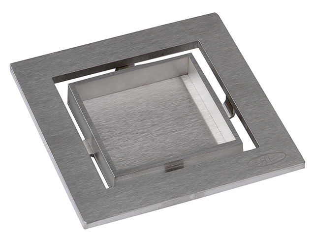 TRAPA RESTE FlĪZĒJAMA 115x115mm/62x62mm AISI304