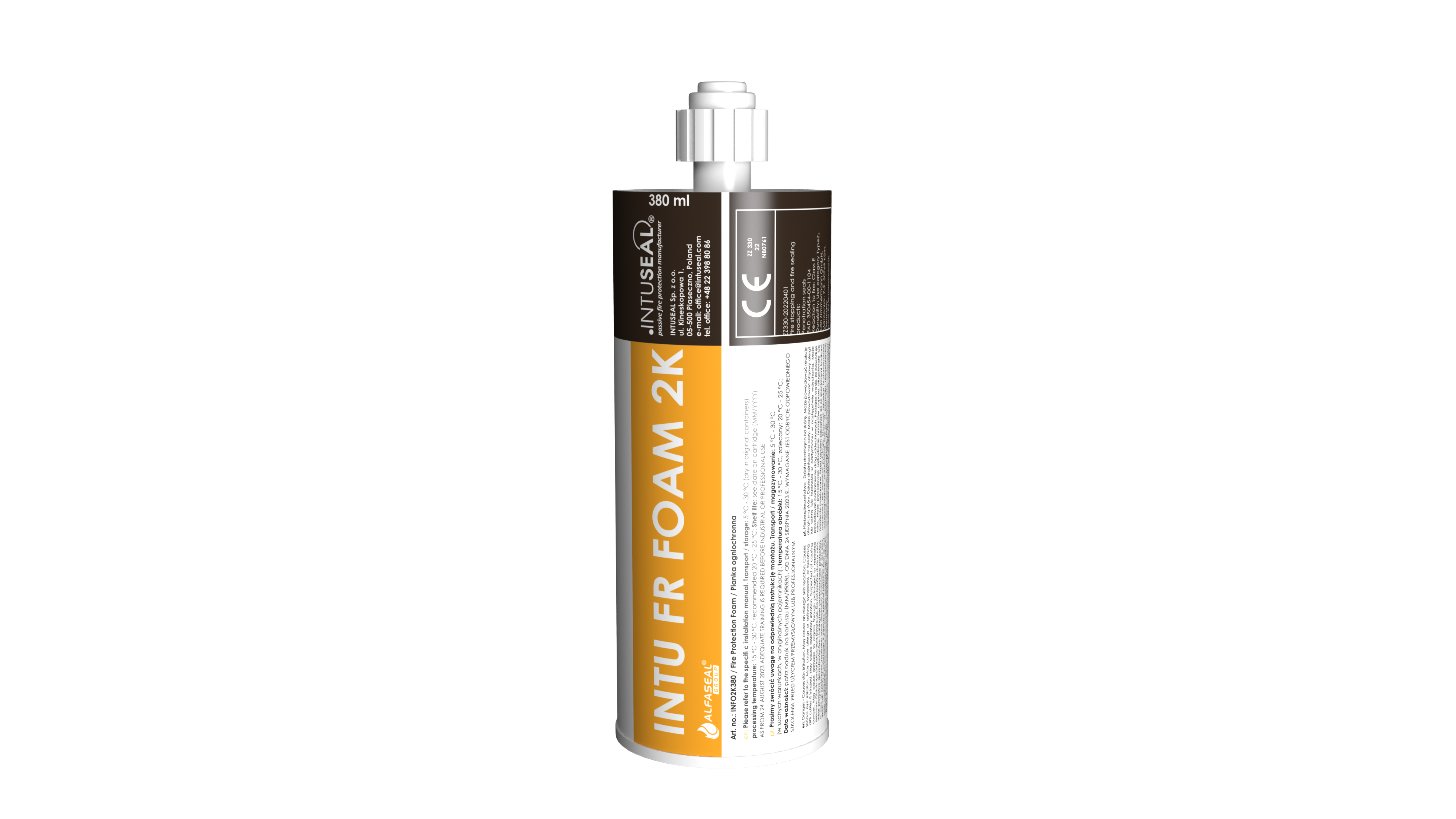 UGUNSNOTŪRĪGAS PUTAS INTU FR FOAM 380ml