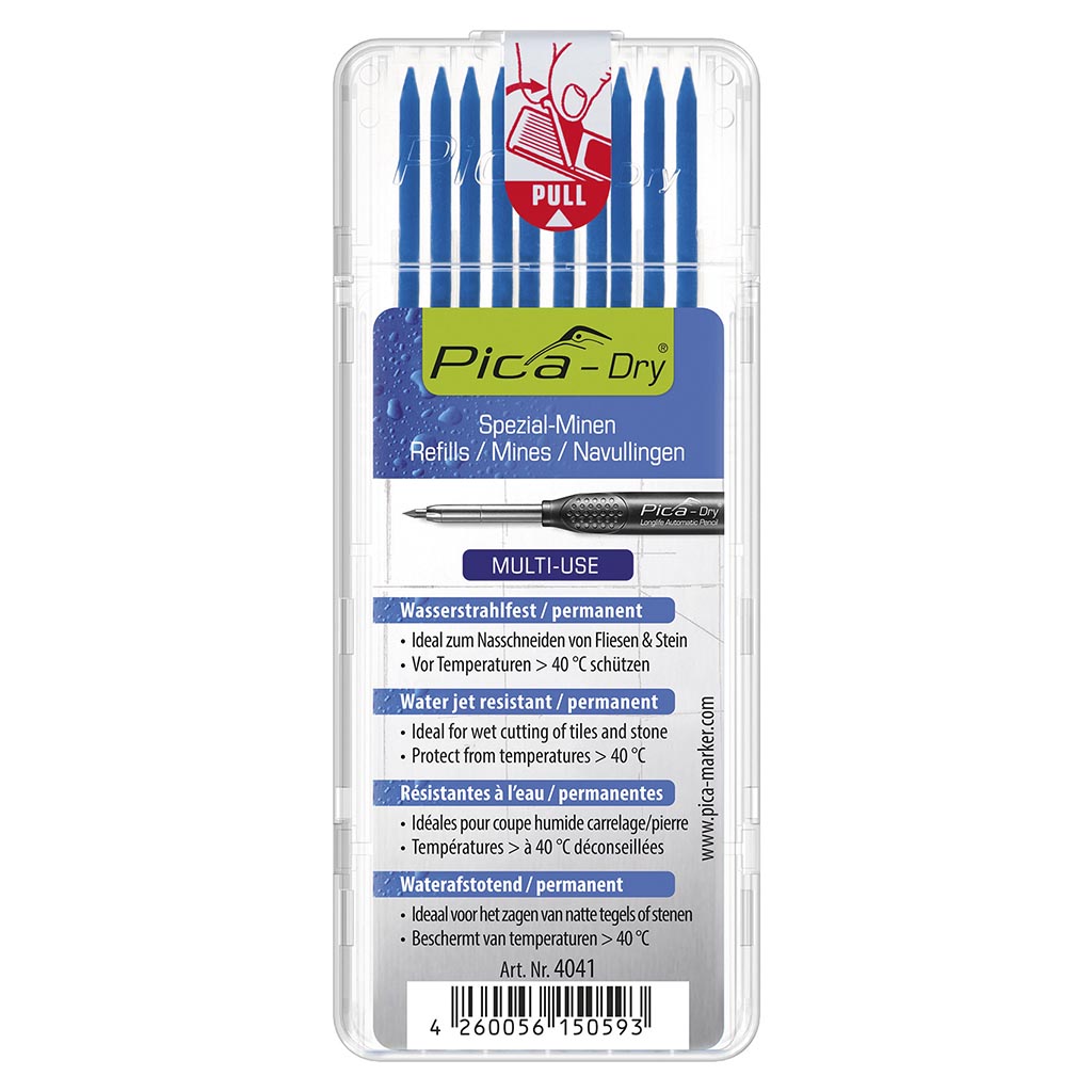 REFILLS BASIC PICA DRY 10PCS BLUE