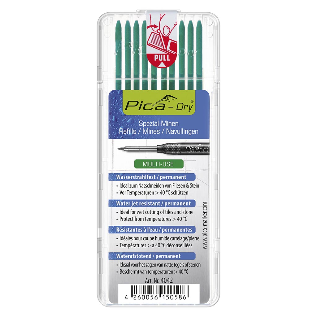 REFILLS BASIC PICA DRY 10PCS GREEN