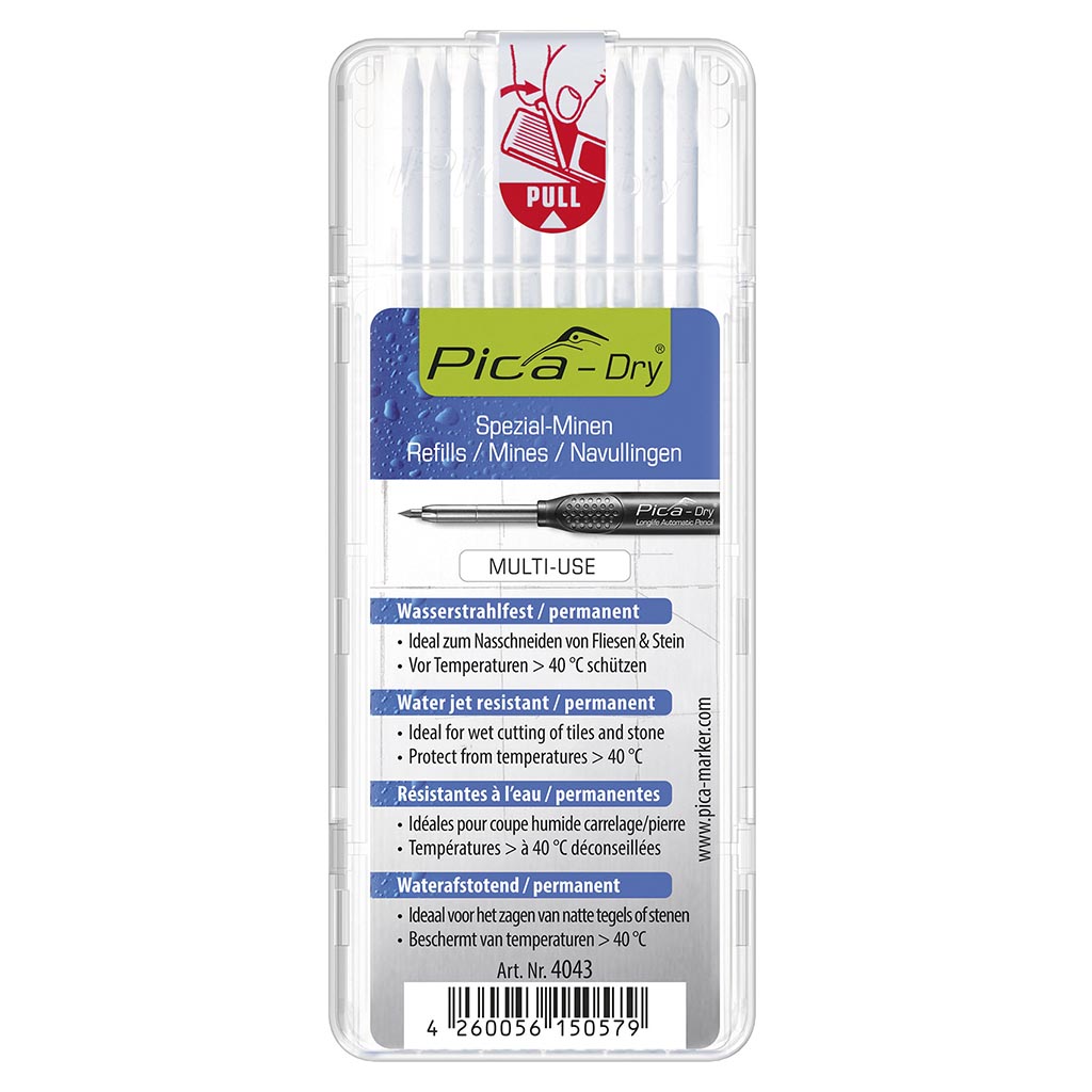 REFILLS BASIC PICA DRY 10PCS WHITE