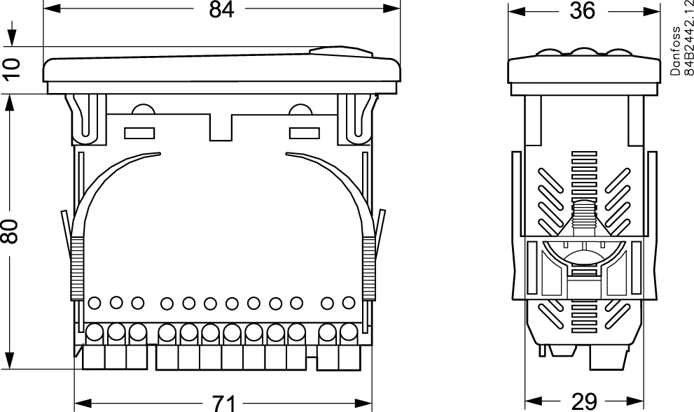danfoss Elektroninen termost danfoss ekc202a 230v 084b8521