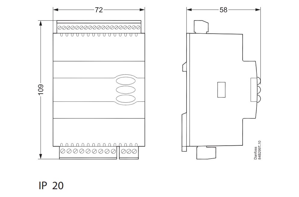danfoss Elektroninen termost danfoss ekc302d 084b4164