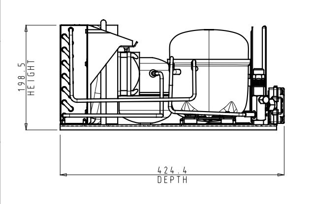 danfoss Compressor unit r134a op-mcgc005tla01g 114x0113
