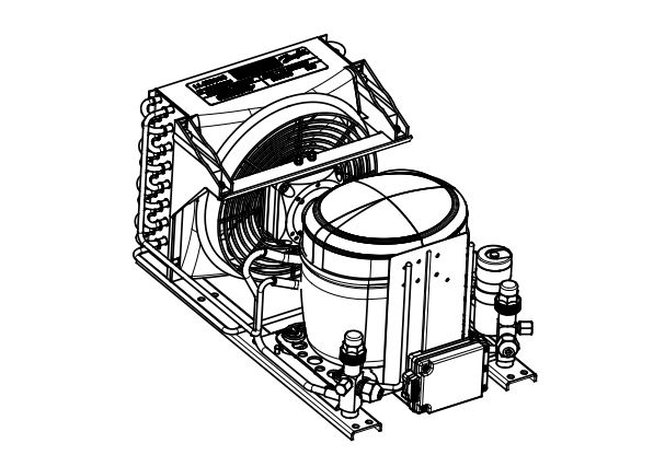 danfoss Compressor unit r134a op-mcgc007fra01g 114x0217