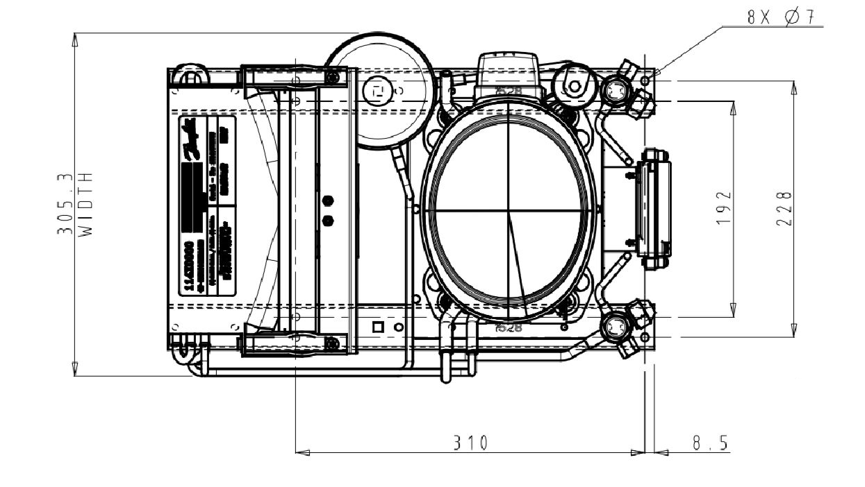 danfoss Compressor unit r134a op-mcgc008fra01g 114x0225