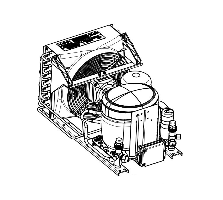 danfoss Compressor unit r134a op-mcgc011fra01g 114x0337