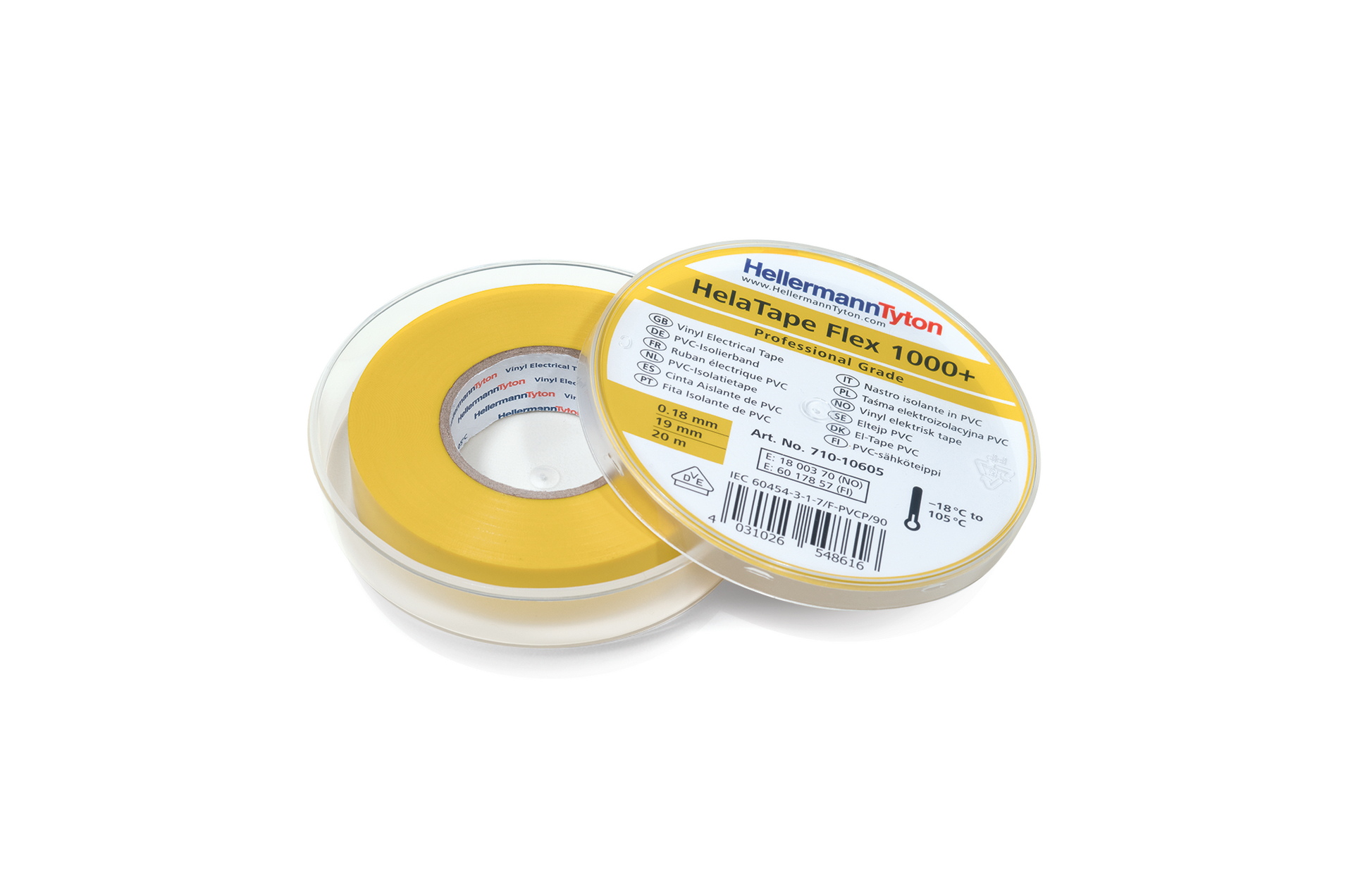 hellermanntyton Sähköteippi htape-flex1000+ c 19x20 kel