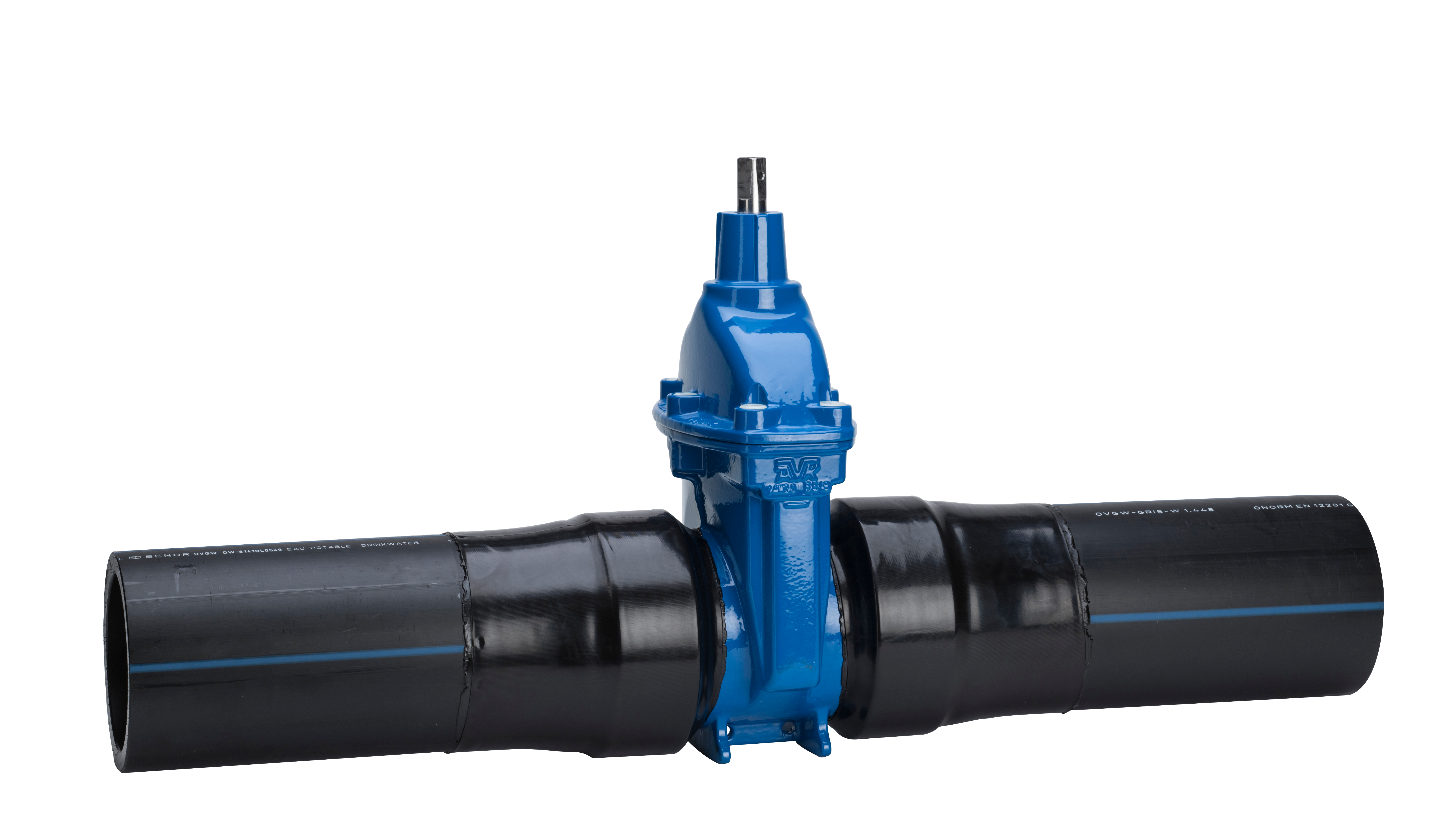 VENTIL AVK DN80/90mm PN10 PE-ÄNDA