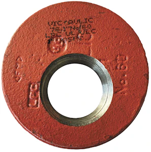 victaulic Cap threaded victaulic 168.3x42.4mm style 60 bspt red
