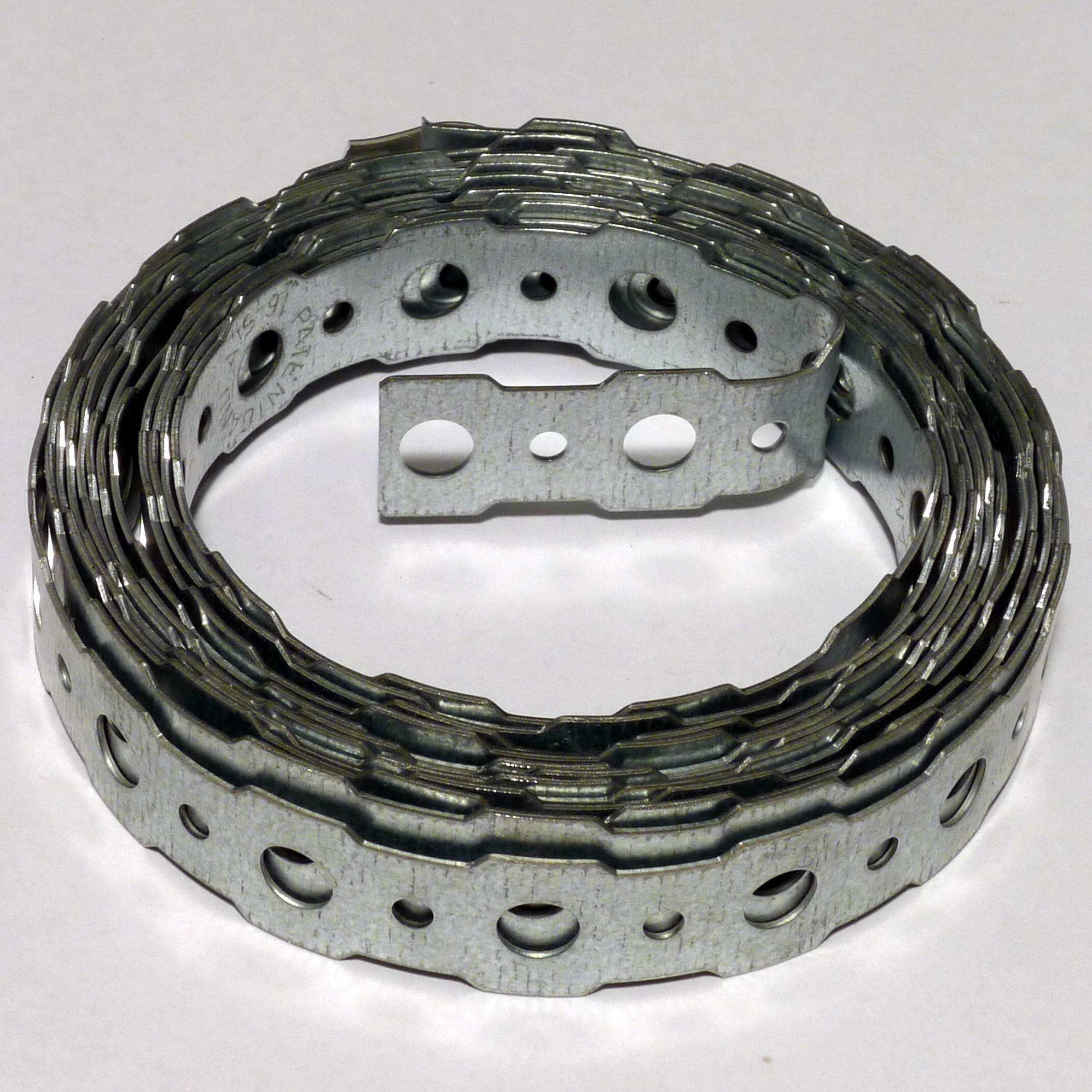 christiania byggteknikk Patentbånd pr 16mm x 0,8mm ø6,4/3,3mm galvanisert 3m