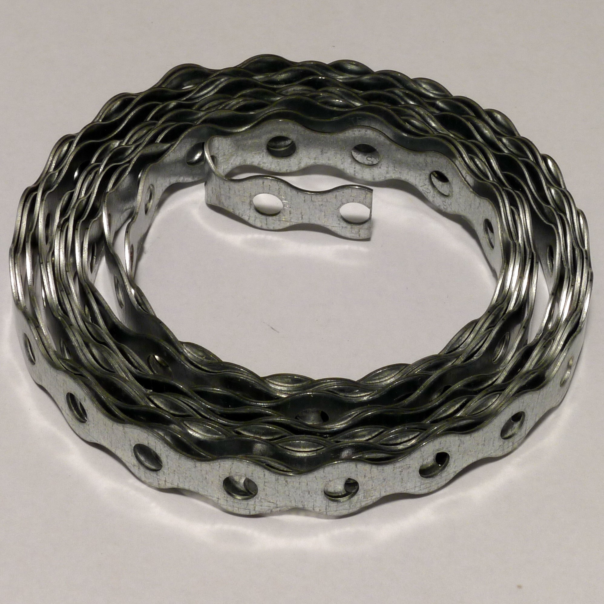 christiania byggteknikk Patentbånd ar 12mm x 0,8mm ø5mm galvanisert 3m