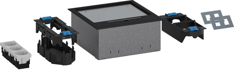 hager Floor box electraplan.ve-ee udkq06 pa 200x200x95 black