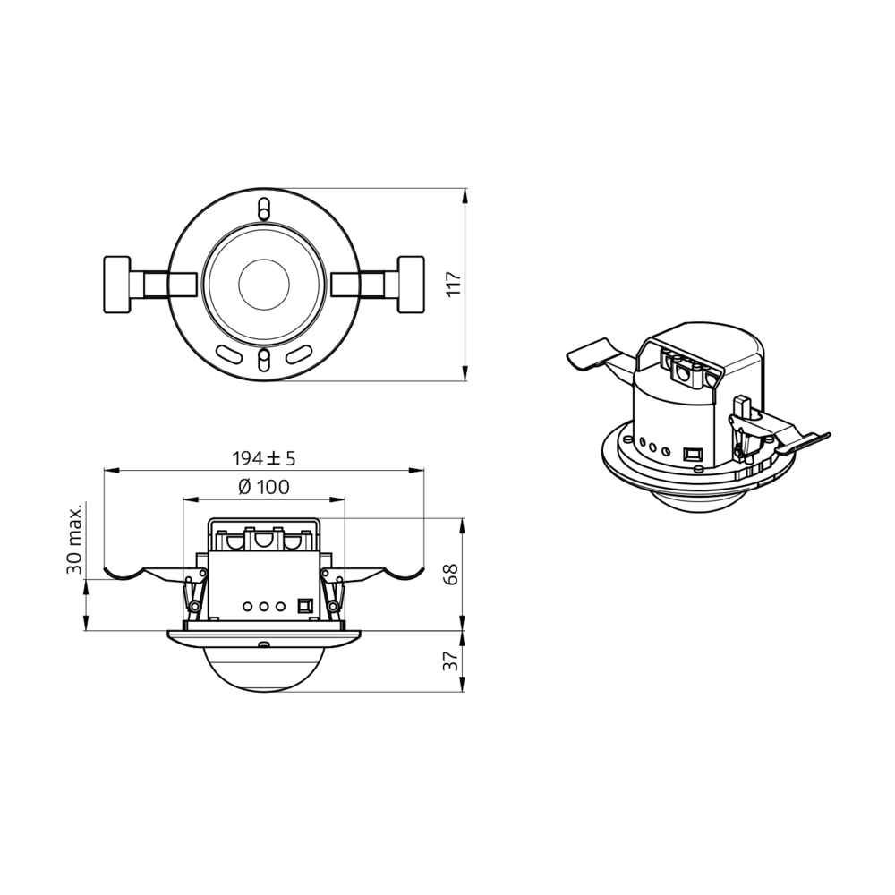 luxomat Närvarodetektor luxomat pd4-m-3c-trio-fp