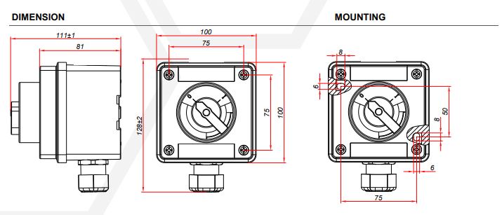 tepex Control unit atex skx-sw/1 ip66
