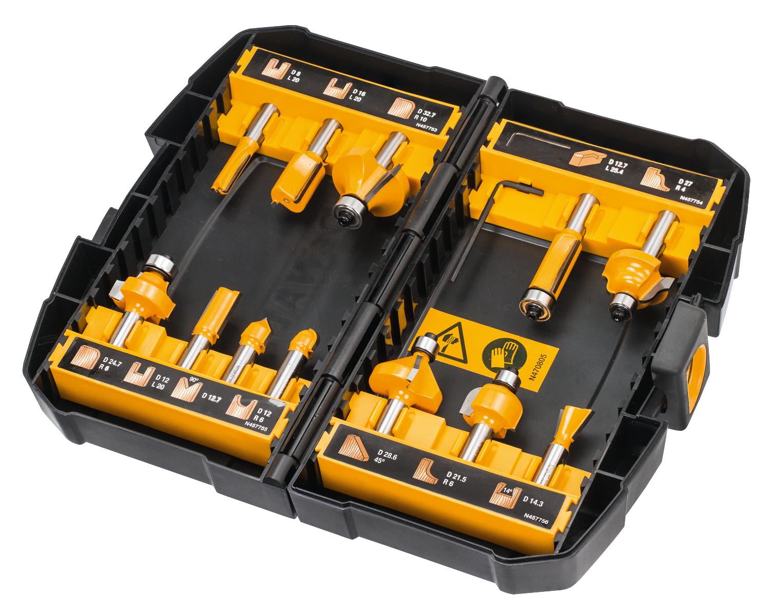JYRSINTERÄSARJA DEWALT 12KPL