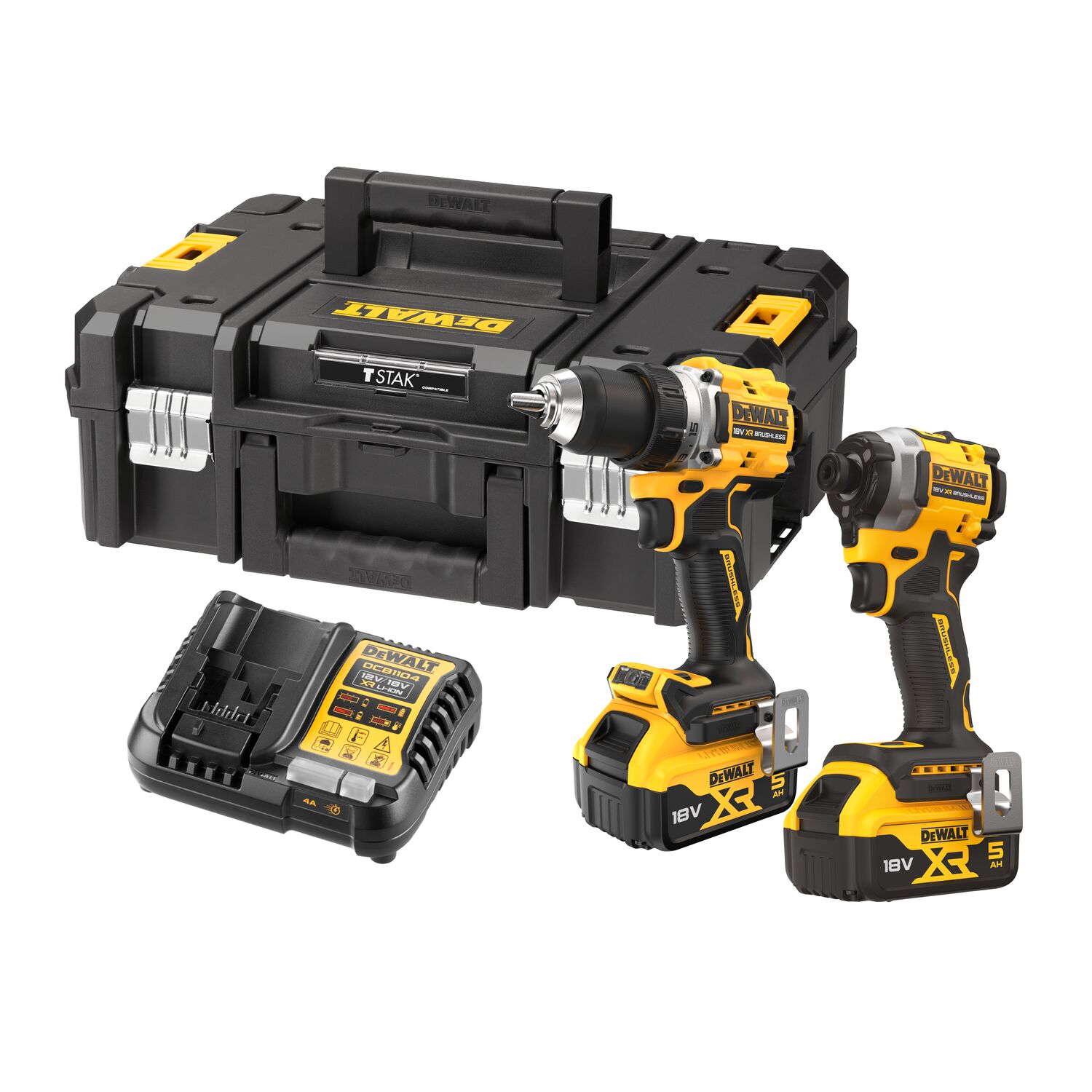 AKKUKONESARJA DEWALT 2-OS. DCK2051P2T 18V XR 2X5,0