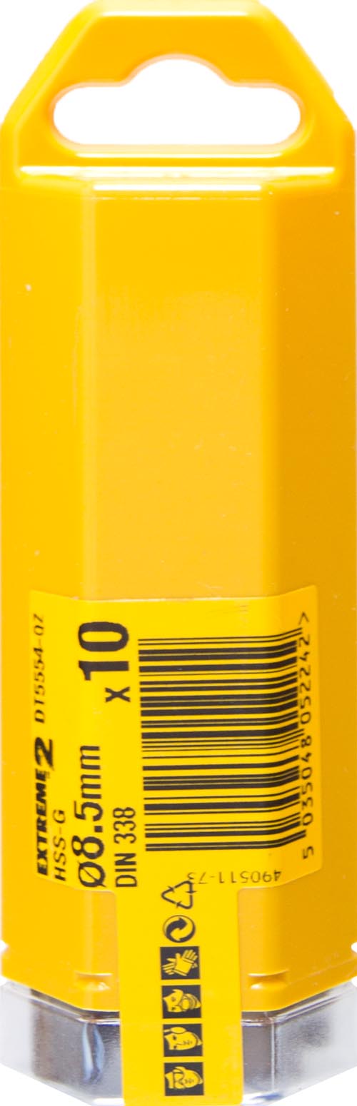 METALLIPORANTERÄ DEWALT 8,5MM 10KPL