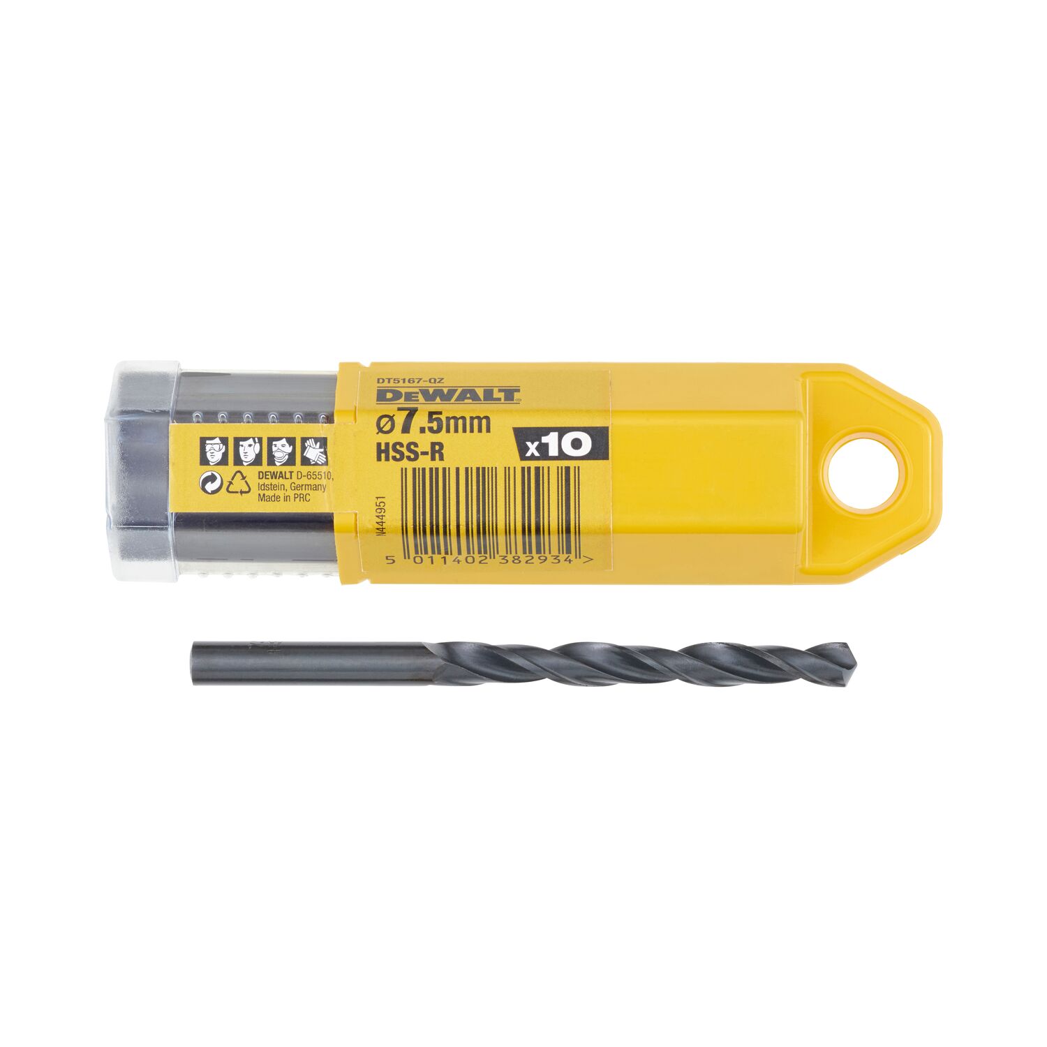 METALLIPORANTERÄ DEWALT 7,5MM 10KPL