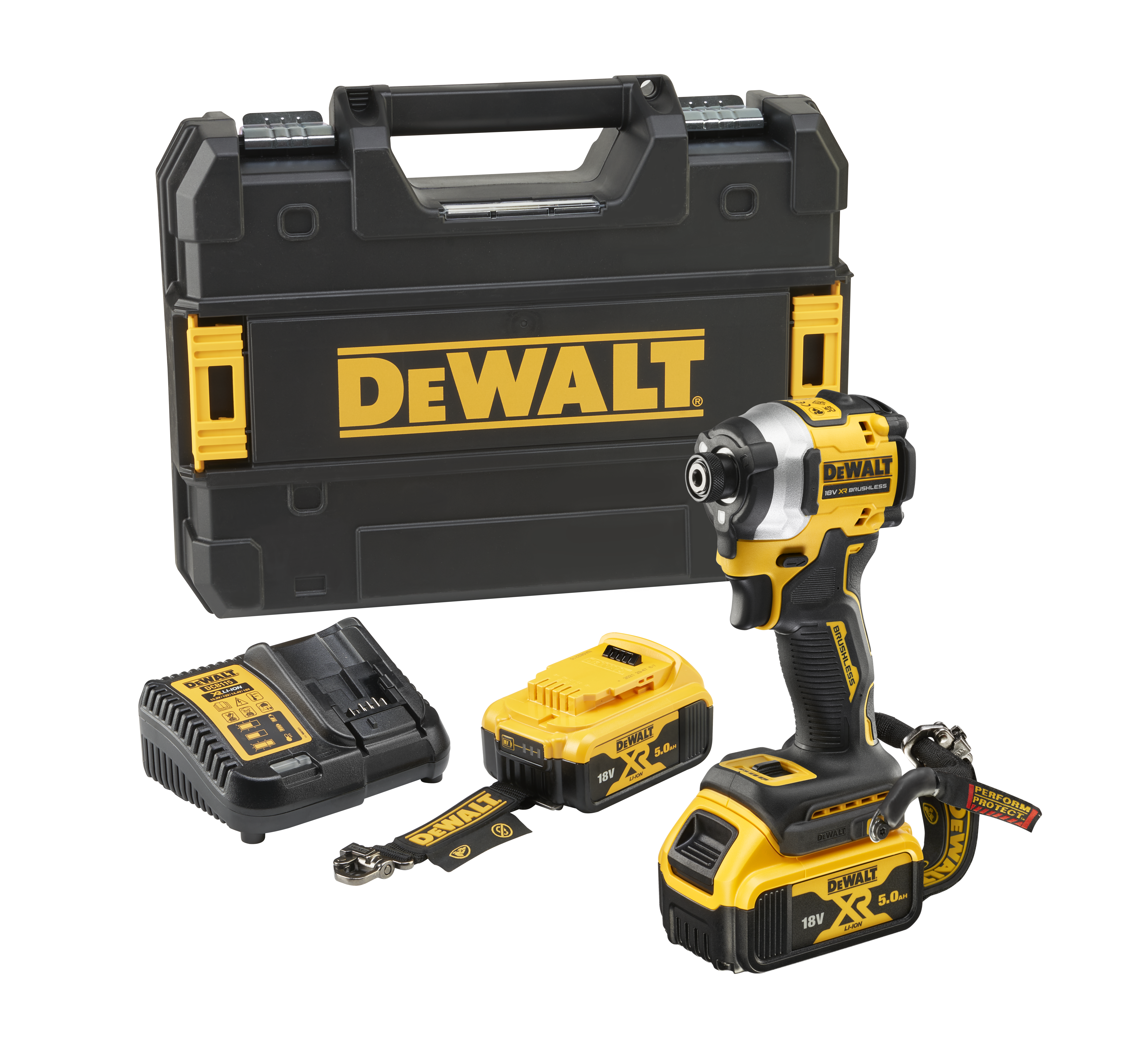AKKUISKURUUVINVÄÄNNIN DEWALT DCF850P2LRT 2X5,0AH 18V XR