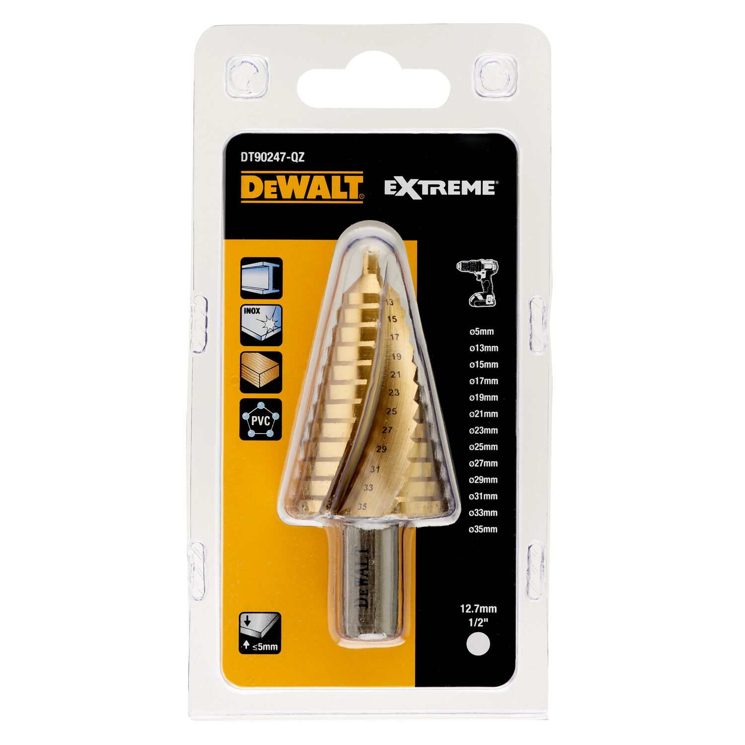 dewalt Step drill bit dewalt titan 5-35mm