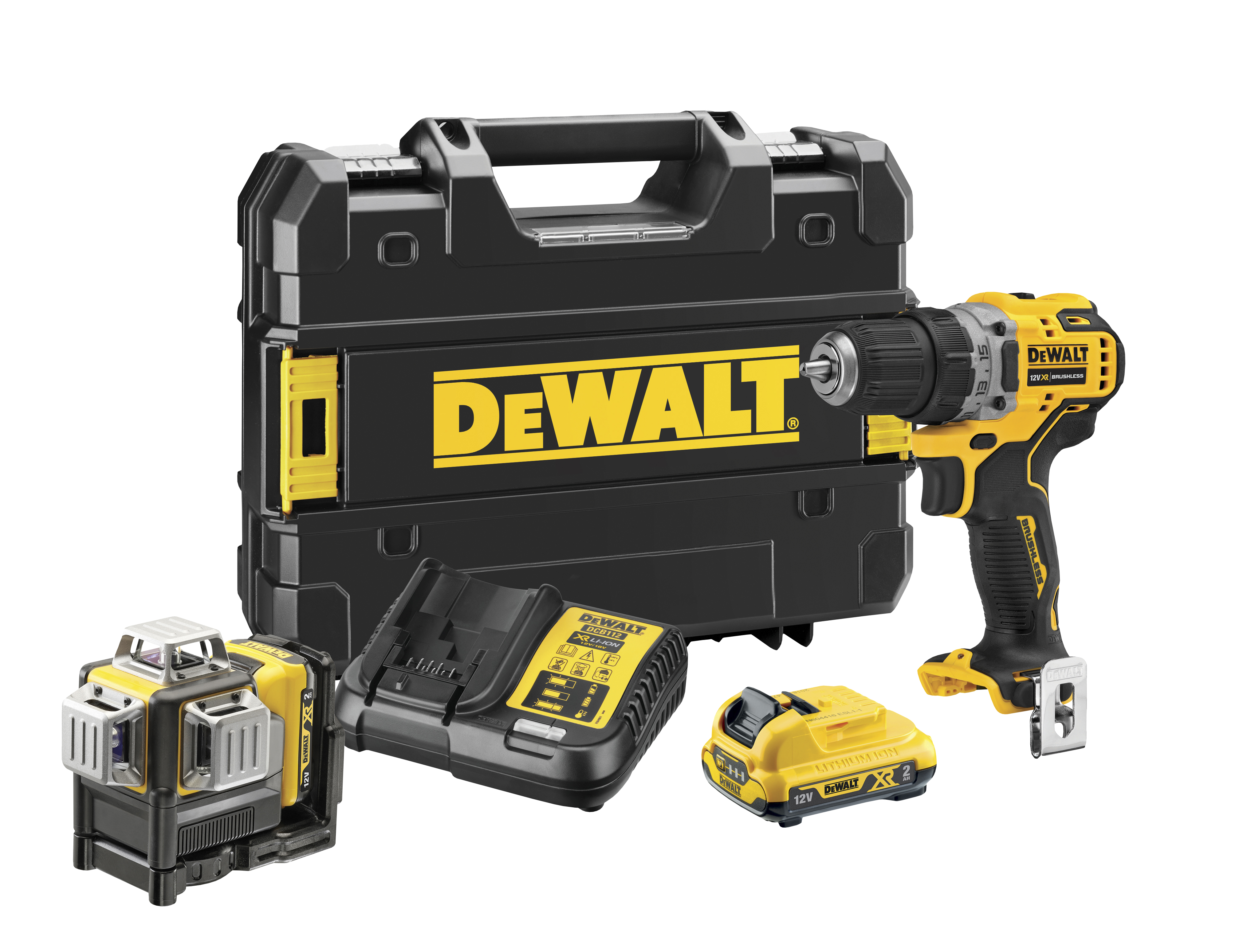 AKKUKONESARJA DEWALT DCK212D2T 12V XR 2X2,0AH