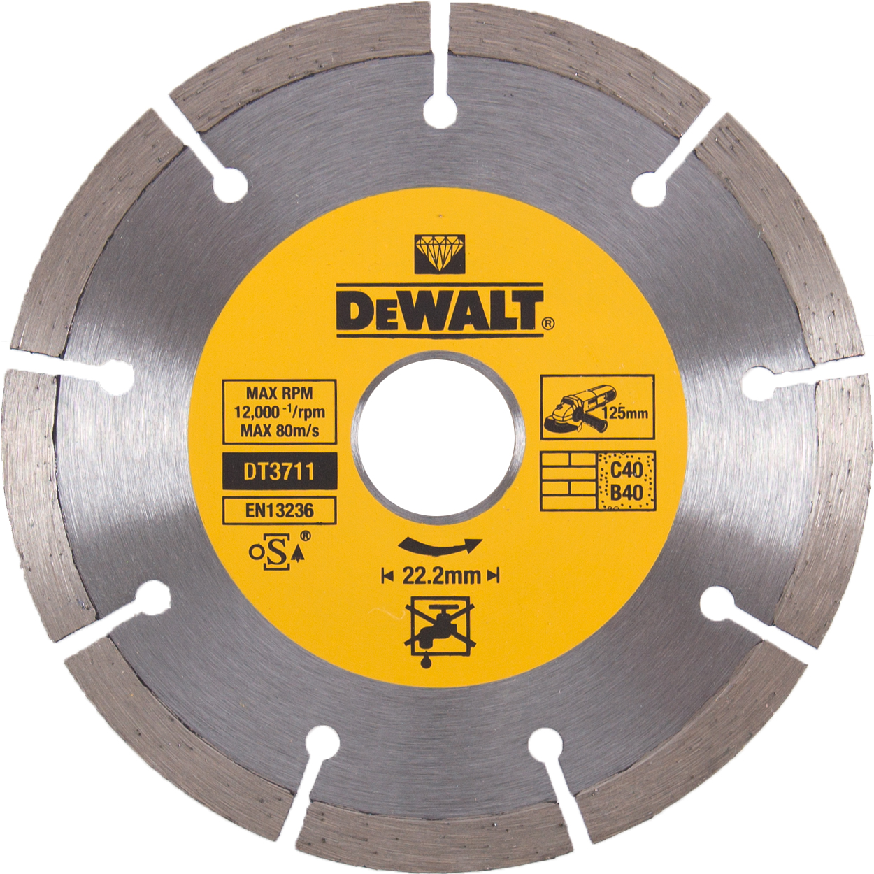 TIMANTTILAIKKA DEWALT 125MM