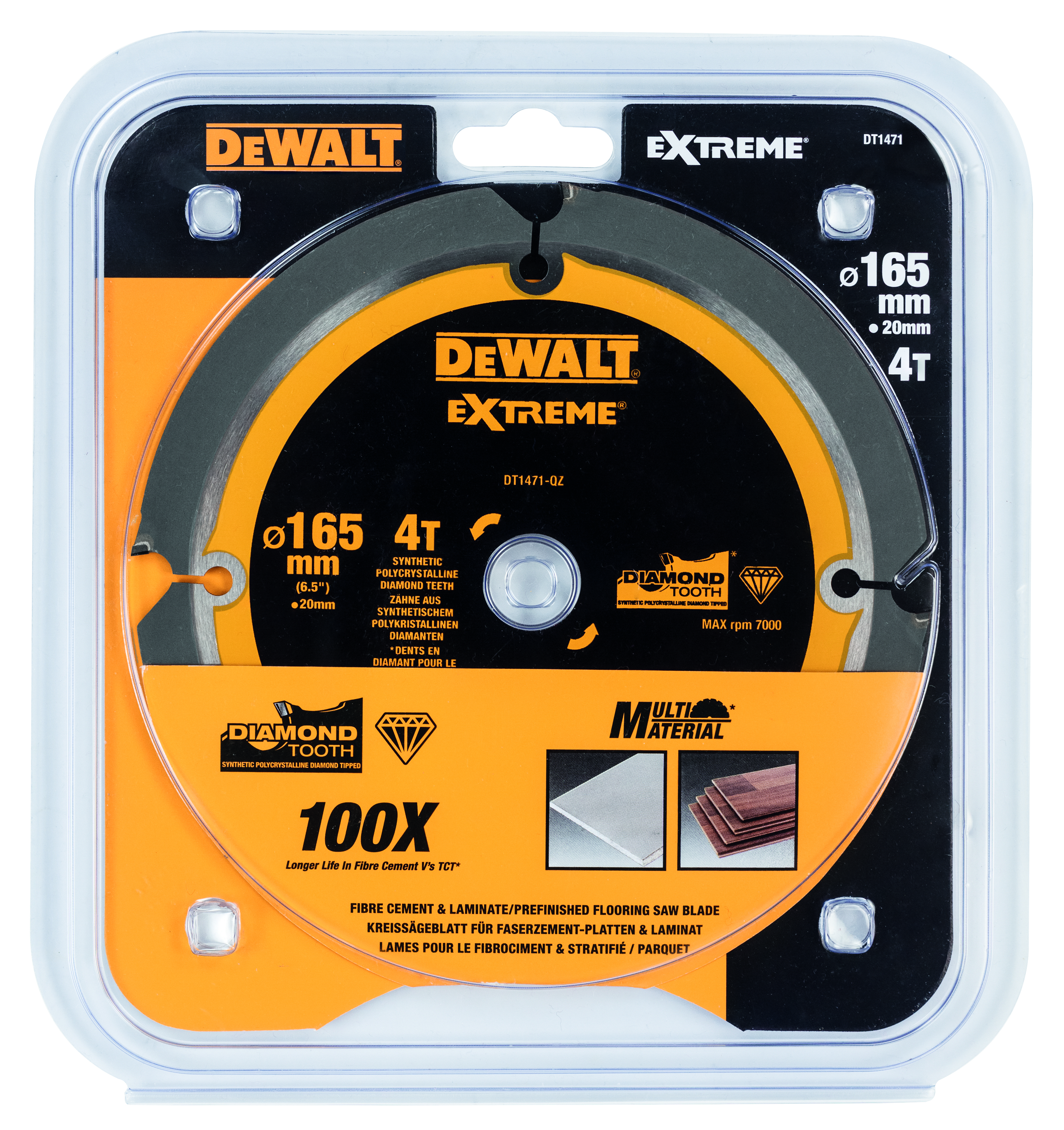TIMANTTITERÄ DEWALT 165X20MM X4T