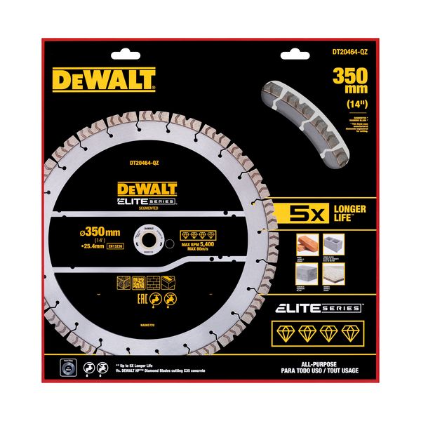 DIAMOND BLADE DEWALT 355X25,4MM