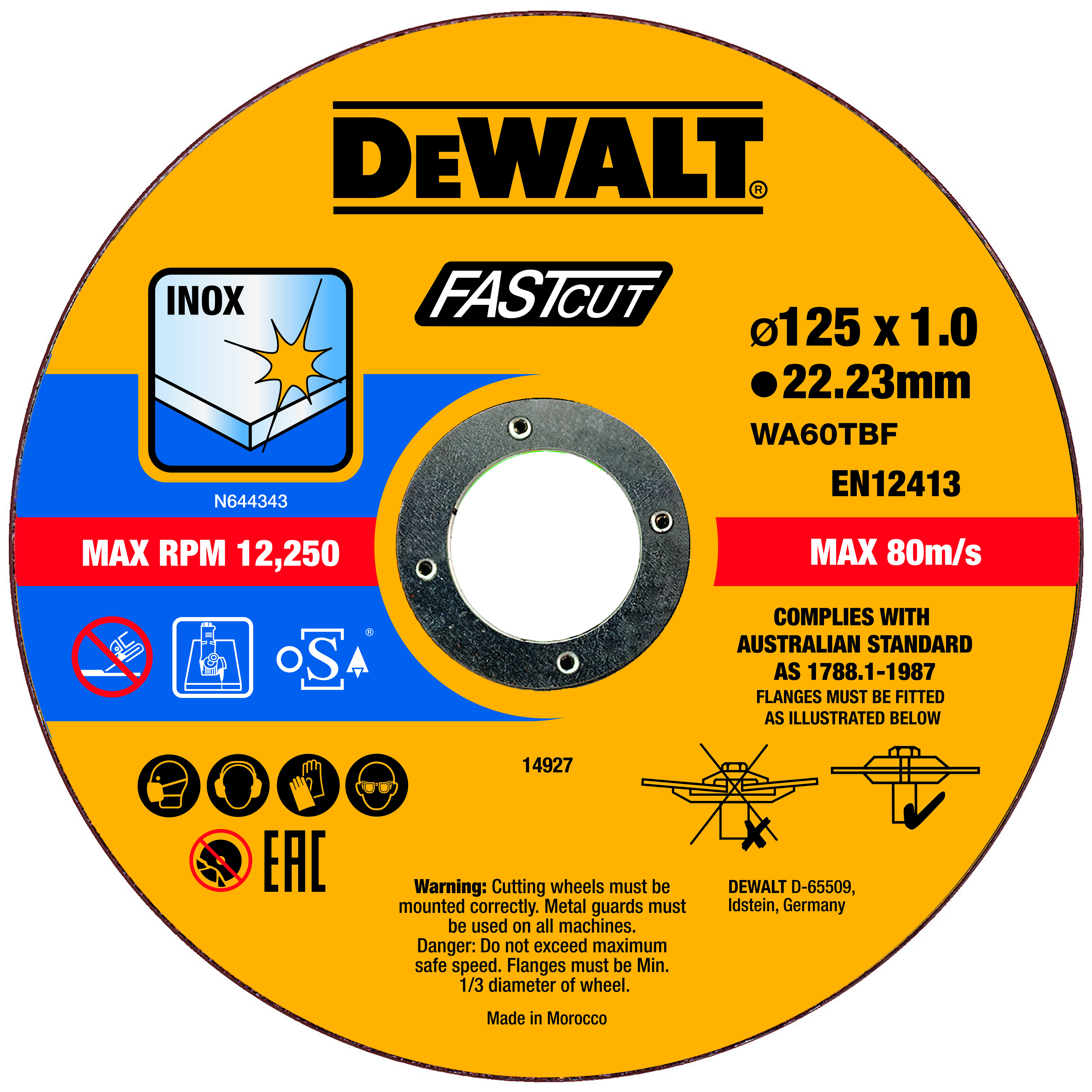 dewalt Katkaisulaikka dewalt 125x1mm (100x)