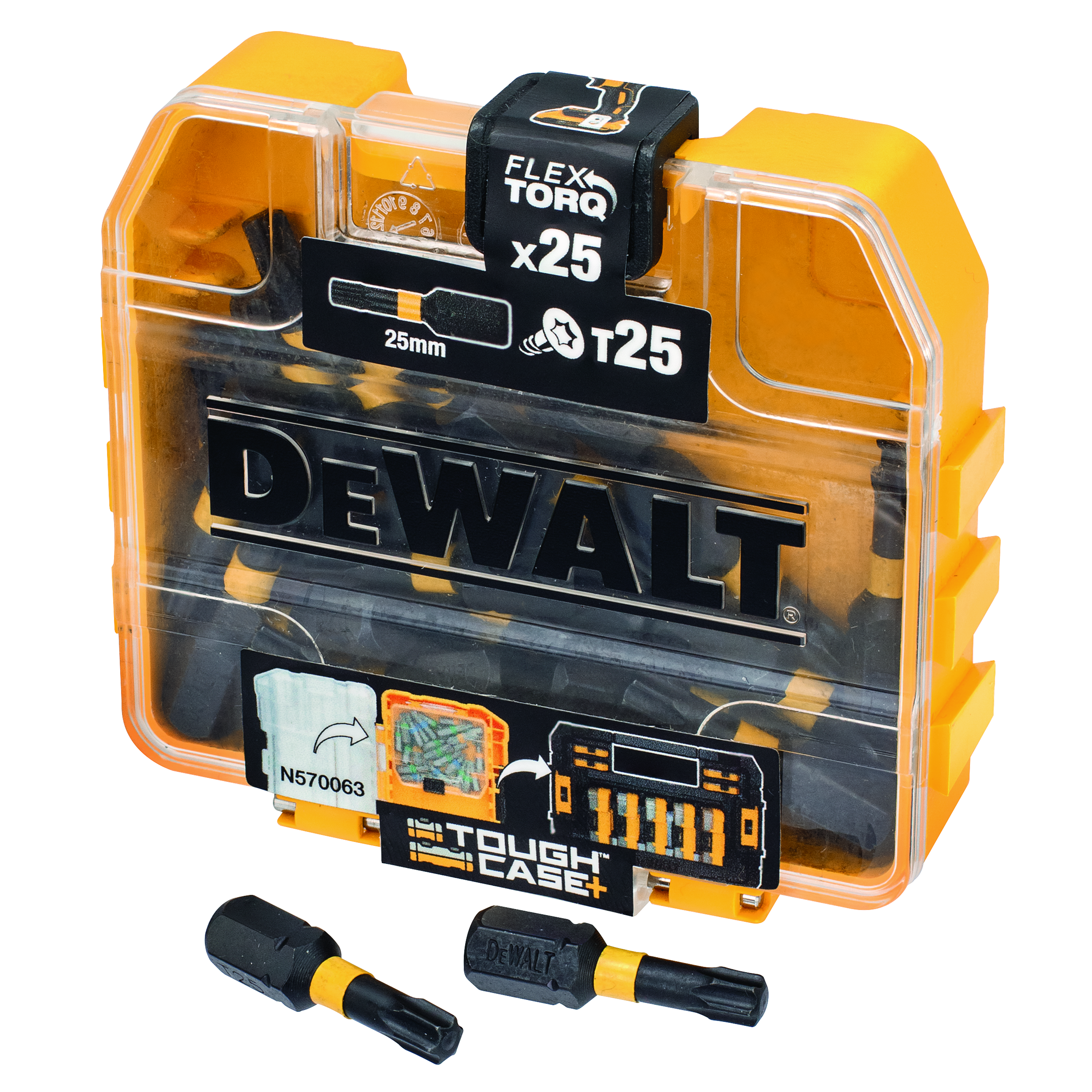 dewalt Torsionbitsset dewalt t25 25mm 25del