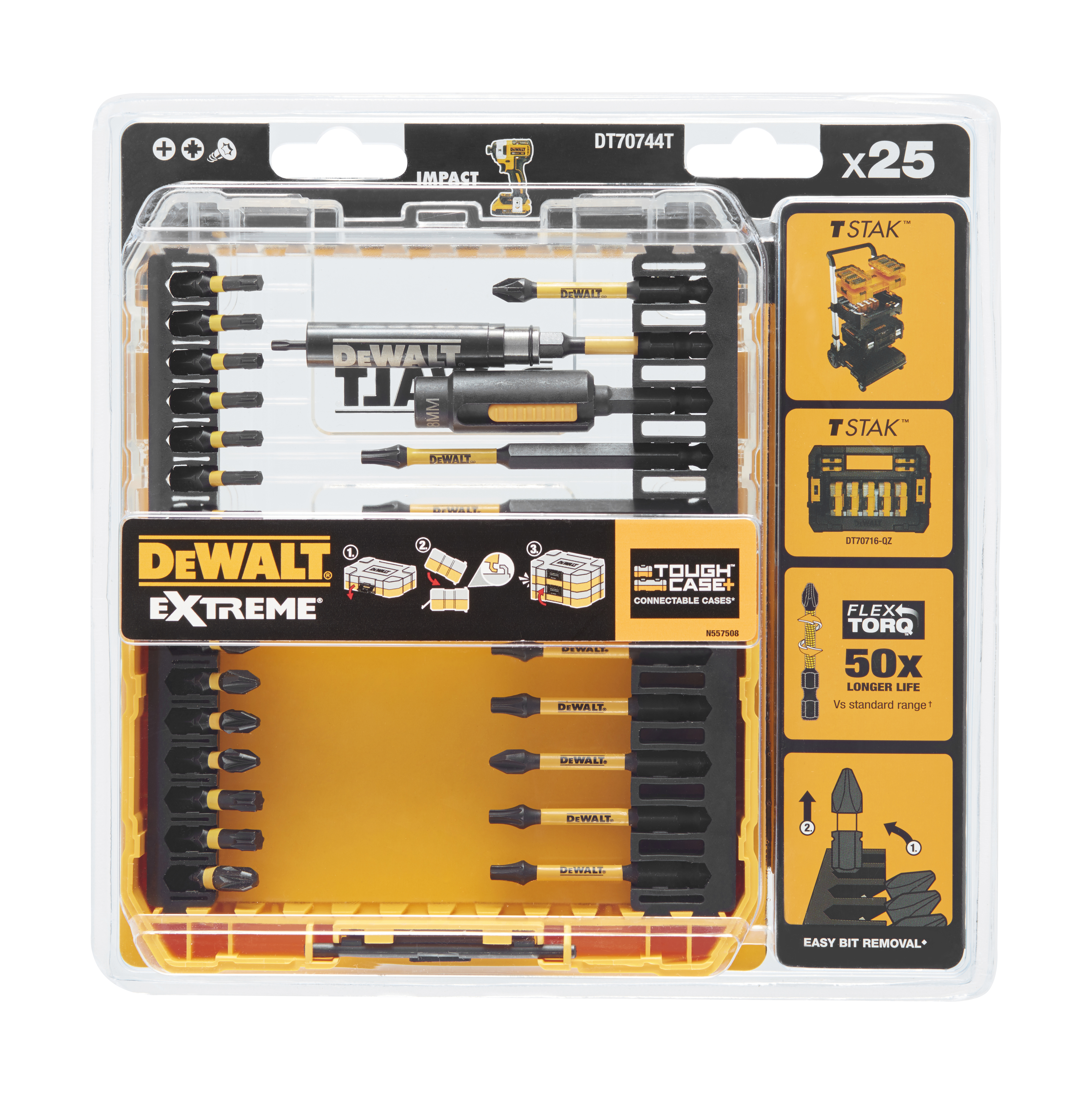 dewalt Bitssats dewalt 25 del flextorq
