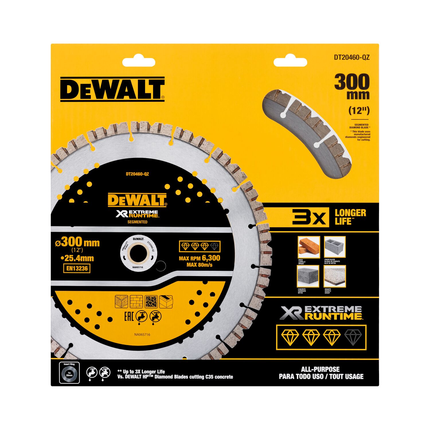 dewalt Diamantkapskiva dewalt 305x22,23 mm