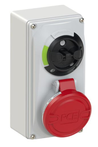 POWER SOCKET-OUTLET 16A5P 6H400V IP44/IP54 INTERL
