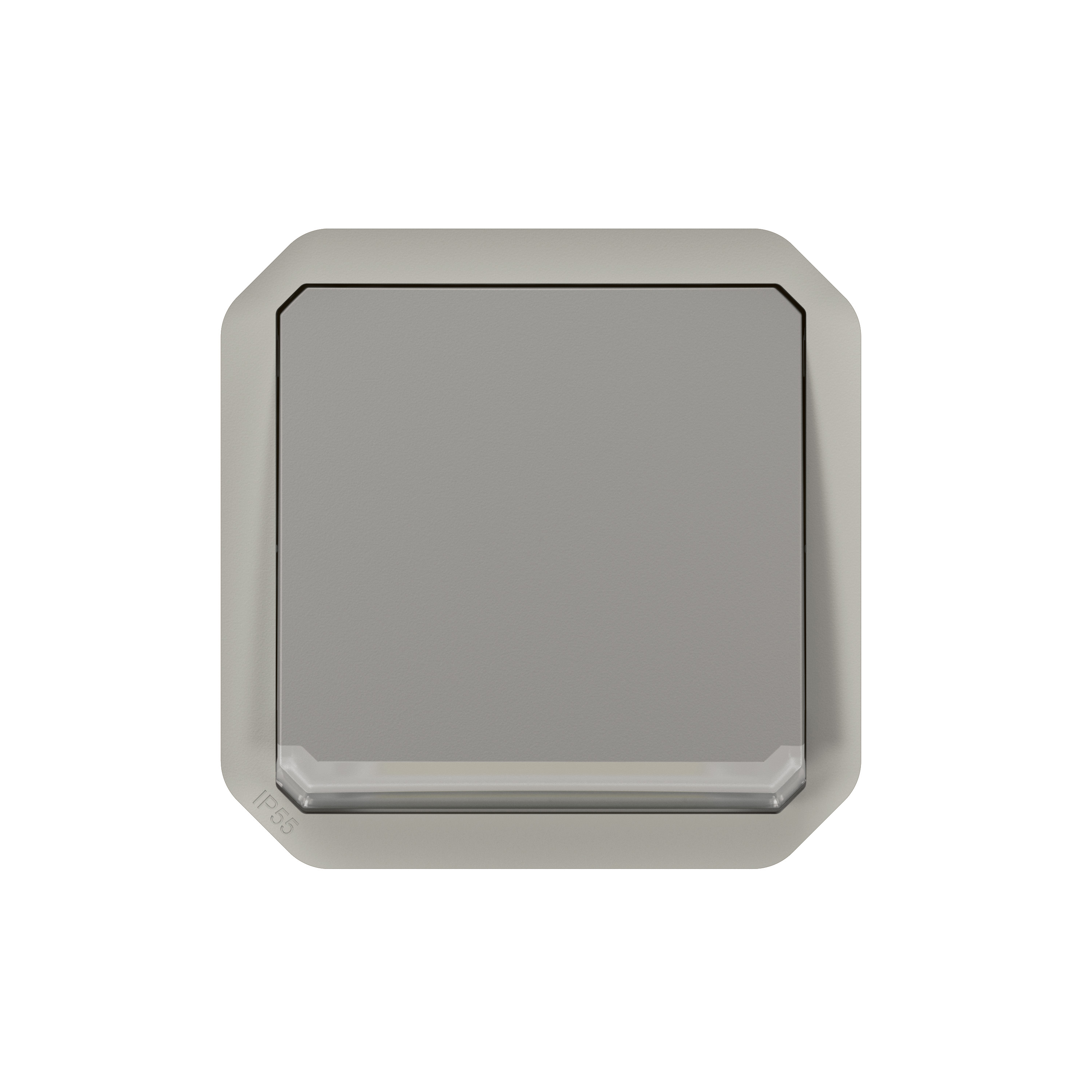 legrand Avbrytare plexo 1g-2w sw 10ax indic grey mech
