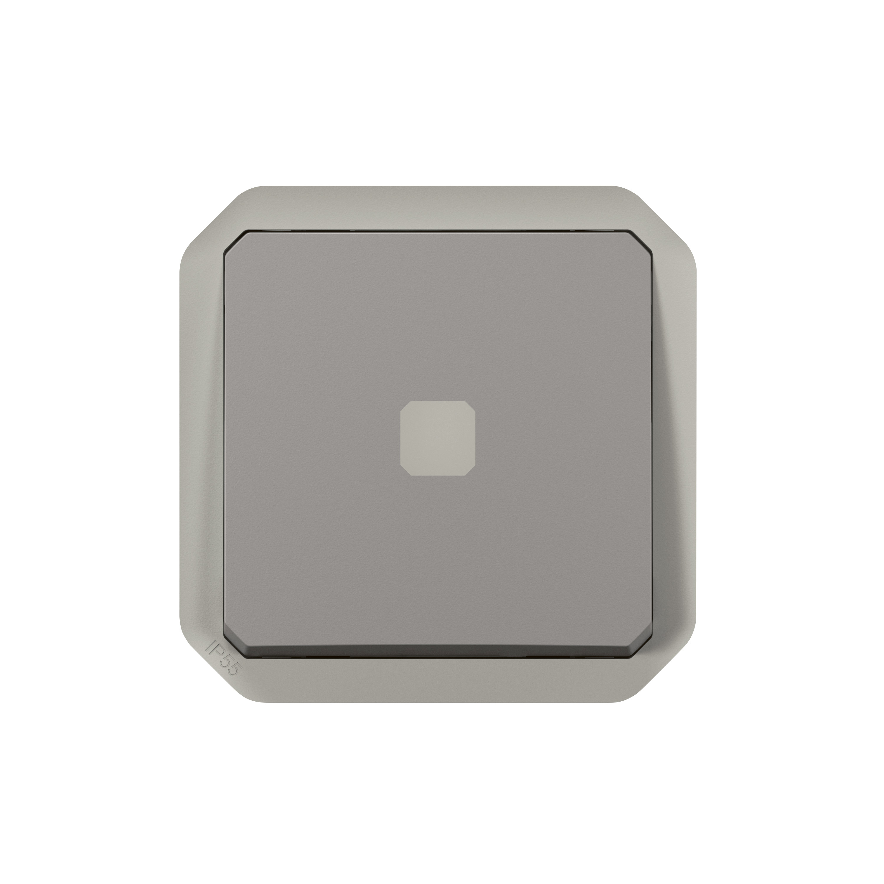 legrand Avbrytare plexo 1g-2w sw tsn 4ax grey mech