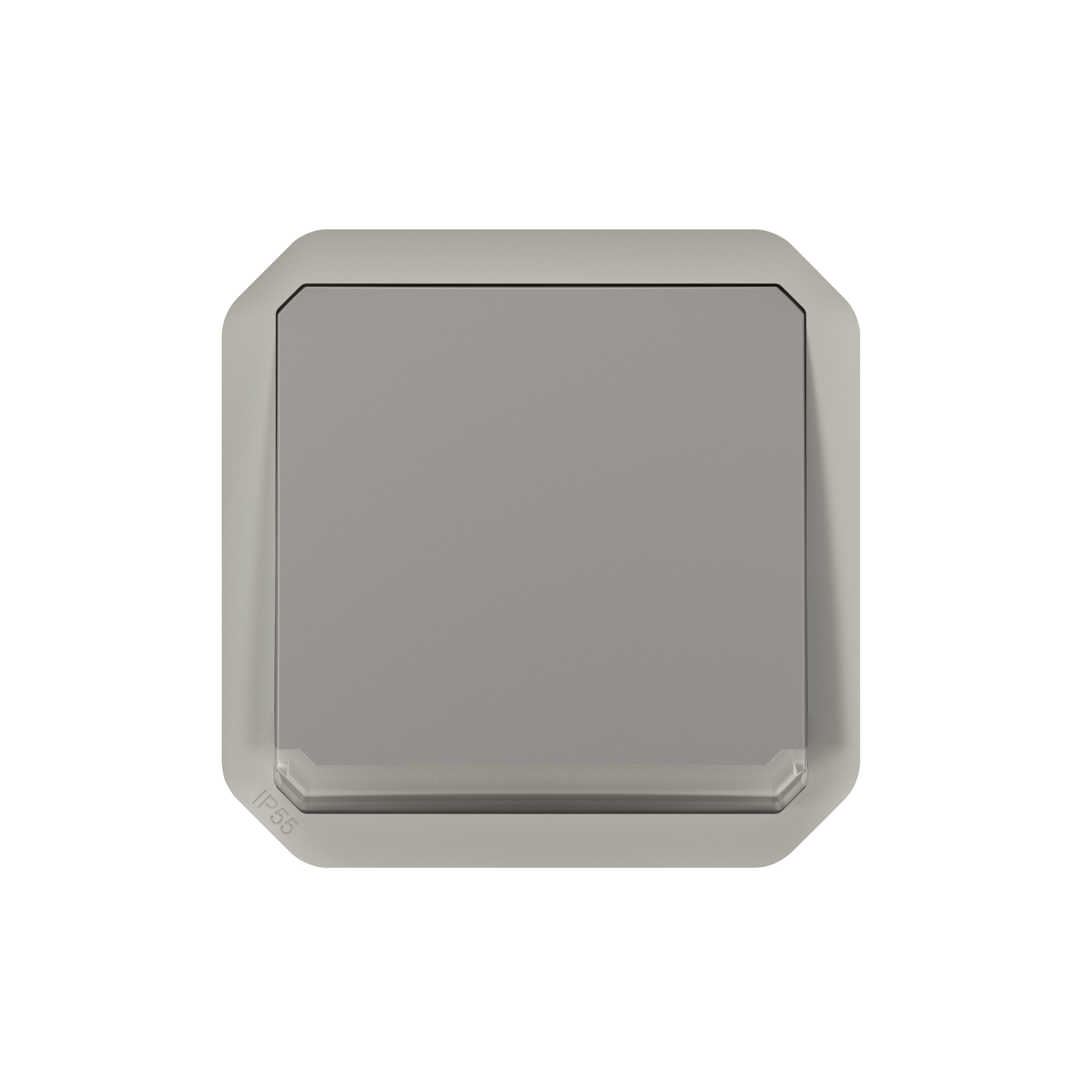 legrand Tryckknapp plexo push ch-over loc grey mech